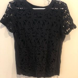 Crochet Front T Shirt